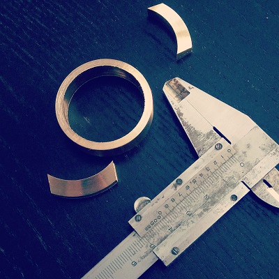 Vernier caliper and watch case parts from custom project
